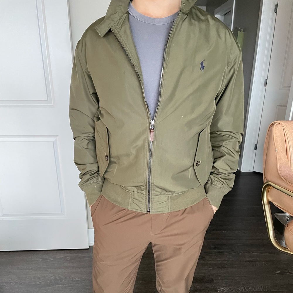 Polo Ralph Lauren Lightweight Bomber Jacket Olive Green